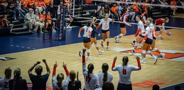 VB - Team Celebration vs. Wisconsin