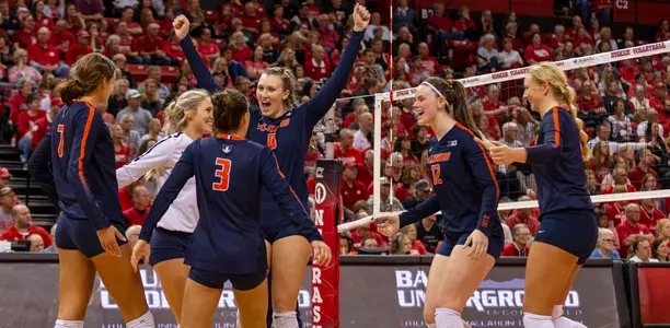 Team Celebration at Nebraska