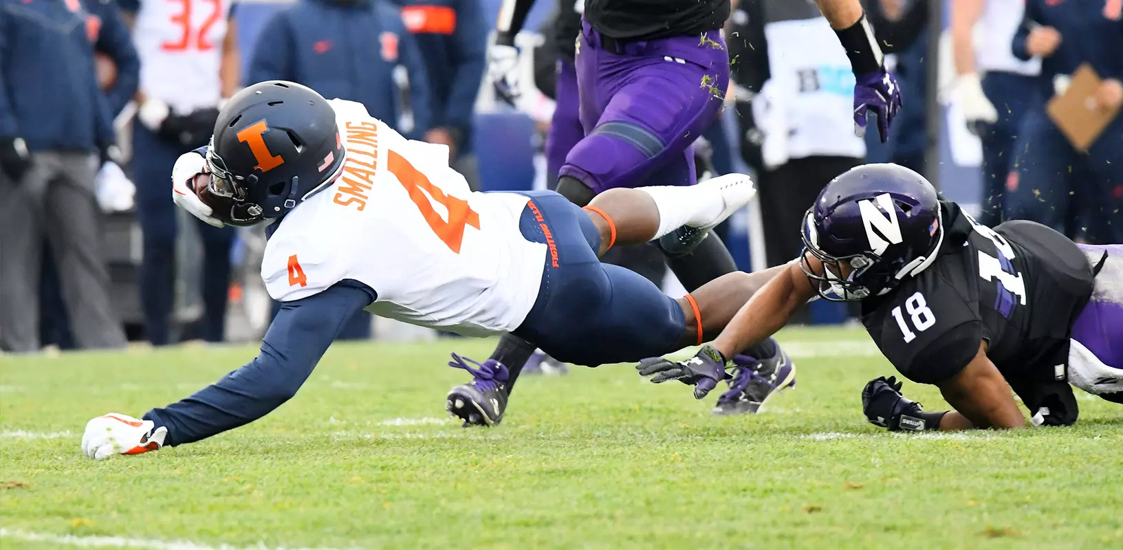 Ricky Smalling - Illinois Football vs. Northwestern - 11/24/2018