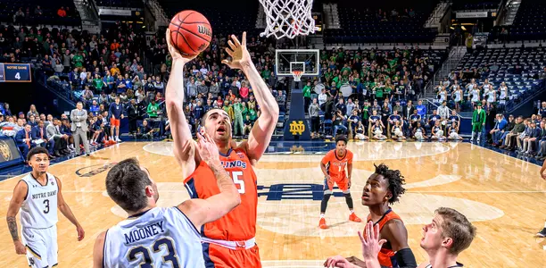 Illinois Fighting Illini forward Giorgi Bezhanishvili (15)Illinois Men's Basketball at Notre Dame in South Bend, Indiana November 27, 2018Photo Credit: USA Today Sports / Illinois Athletics