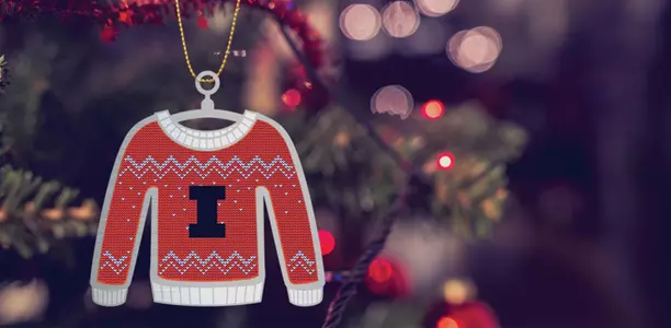 I FUND - Giving Tuesday Illinois Ugly Christmas Sweater Ornament