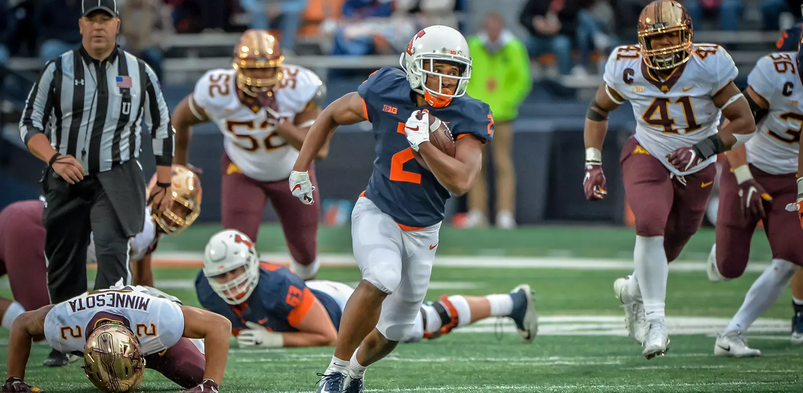 Reggie Corbin - Illinois Football vs. Minnesota - 11/03/2018