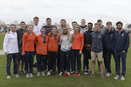 2018 Track Senior Day Team Picture