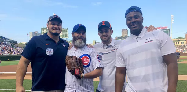 Illini at Wrigley Field with Nick Offerman