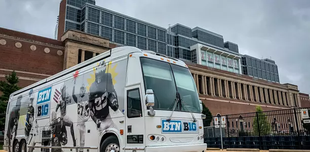BTN Tour Bus at Memorial Stadium - Aug. 21, 2018