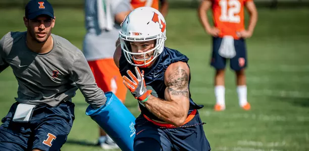 Mike Dudek training camp practice - Aug. 4, 2018