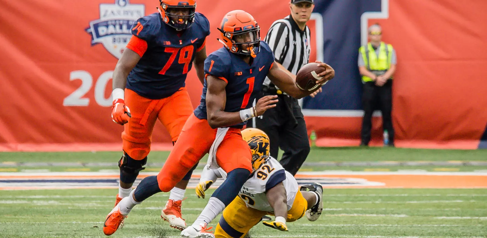 Illinois Athletics - AJ Bush Jr. - Illinois vs. Kent State - 09/01/2018