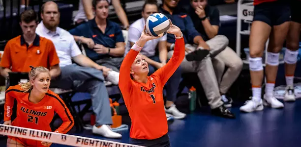 Jordyn Poulter - Illinois Volleyball vs. Northern Iowa - 09/14/18