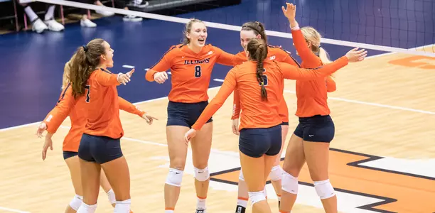 VB - Team Celebration vs. Iowa