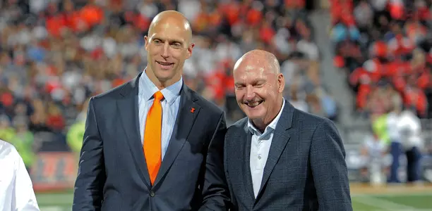 Illinois Football - Josh Whitman and Jim Delaney - vs. Penn State - 09/21/2018