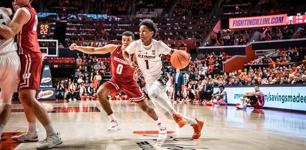 Trent Frazier - Illinois Men's Basketball vs. Wisconsin - 01/23/2019