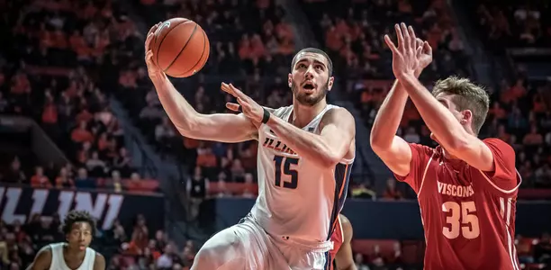 Giorgi Bezhanishvili - Illinois Men's Basketball vs. Wisconsin - 01/23/2019
