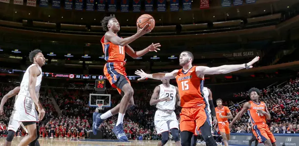 Illinois Fighting Illini guard Ayo Dosunmu (11)Illinois Men's Basketball vs. Maryland in New York, NYJanuary 26, 2019Photo Credit: Dave Saffran / Illinois Athletics