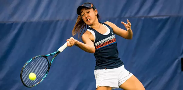 Illinois Fighting Illini women's tennis team takes on the Arizona State Sun Devils in the first round of the NCAA tournament at Ambler Tennis Stadium in Durham, NC. May 4, 2019