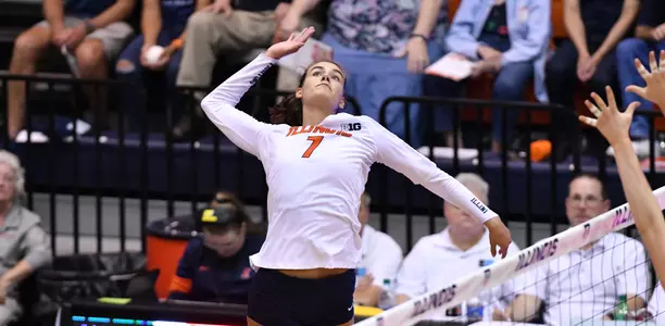 Jacqueline Quade - Illinois Volleyball vs. Nebraska - 09/27/2019