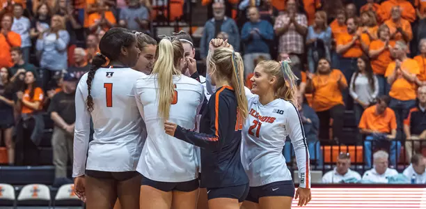 VB - Team Huddle vs. Minnesota