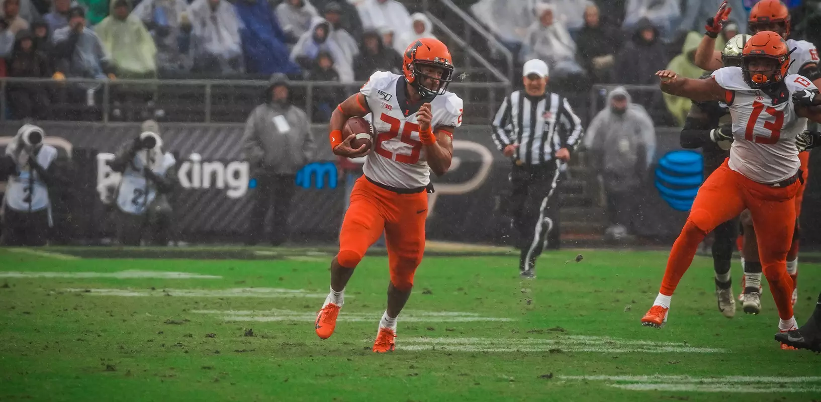 Illinois Fighting Illini running back Dre Brown (25)Illinois Football at Purdue in West Lafayette, IndianaOctober 26, 2019