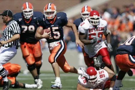 3 September 2005: Illinois defeated Rutgers 33-30 in their season opener at Memorial Stadium in Champaign, Il. Mandatory Credit: Mandatory Credit: Photo © Mark Cowan
