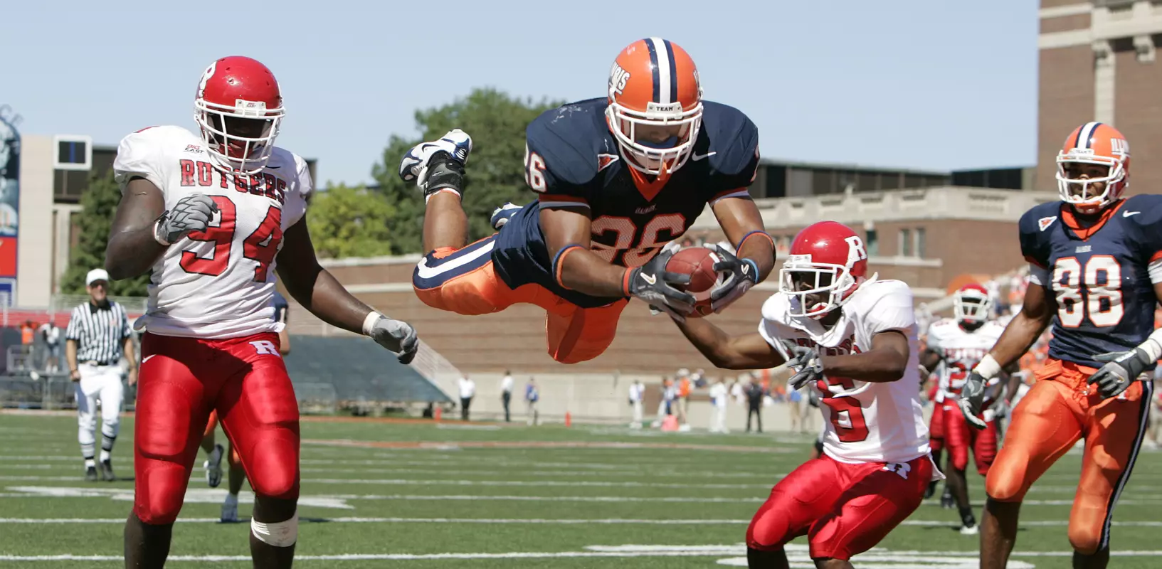 3 September 2005: Illinois defeated Rutgers 33-30 in their season opener at Memorial Stadium in Champaign, Il. Mandatory Credit: Mandatory Credit: Photo © Mark Cowan