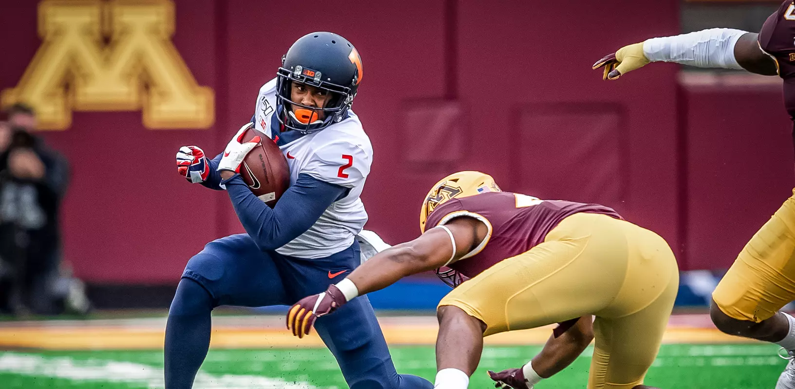 Illinois Fighting Illini running back Reggie Corbin (2)Illinois Football at Minnesota in Minneapolis, MinnesotaOctober 05, 2019