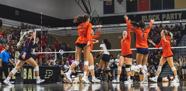 VB - Purdue Win Celebration