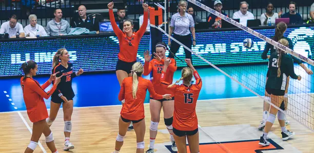 VB - Team Celebration vs. MSU