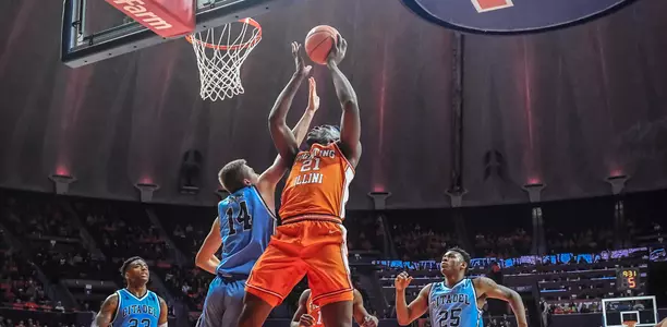 Kofi Cockburn (21)Illinois Men's Basketball vs. The Citadel in Champaign, Illinois.November 20, 2019Photo Credit: Cary Frye / Illinois Athletics
