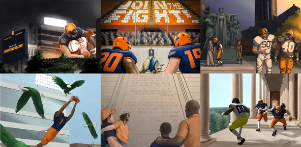 Illinois Athletics - Aaron Rench Feature Program Art - 2000x980