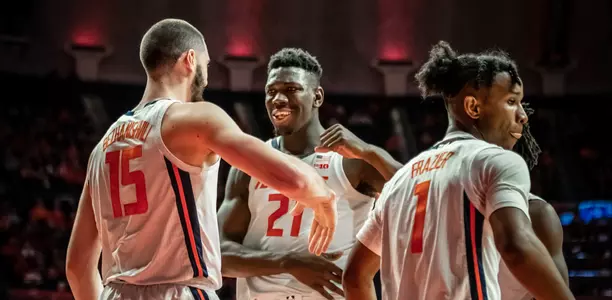 Giorgi Bezhanishvili (15)Illinois Men's Basketball vs. Hampton in Champaign, Illinois.November 23, 2019Photo Credit: Craig Pessman / Illinois Athletics