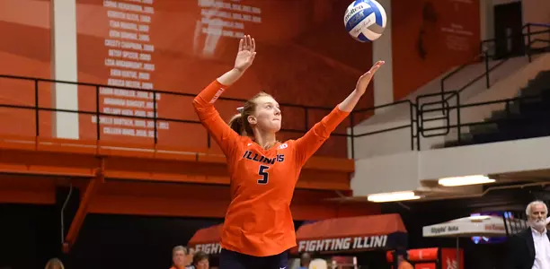 Diana Brown - Illinois Volleyball Orange & Blue Exhibition - 2019