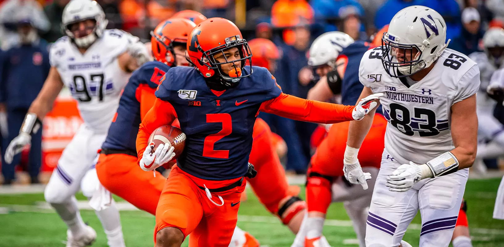 Illinois Fighting Illini running back Reggie Corbin (2)Illinois Football vs. Northwestern in Champaign, IllinoisNovember 30, 2019