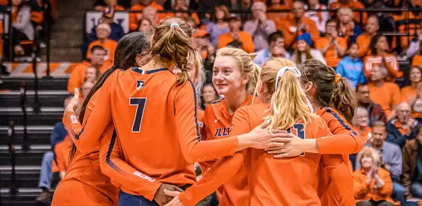 VB - Team Huddle vs. MSU