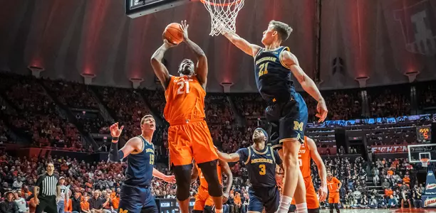 Kofi Cockburn (21)Illinois Men's Basketball vs. Michigan in Champaign, Illinois.December 11, 2019Photo Credit: Craig Pessman / Illinois Athletics