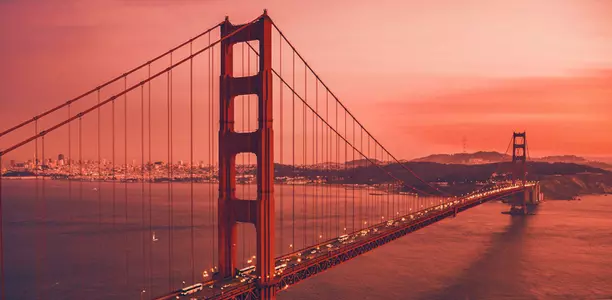 Orange San Francisco Golden Gate Bridge Redbox Bowl