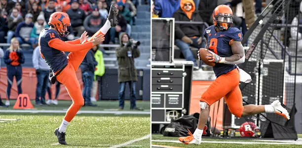 Blake Hayes and Dele Harding All-Big Ten