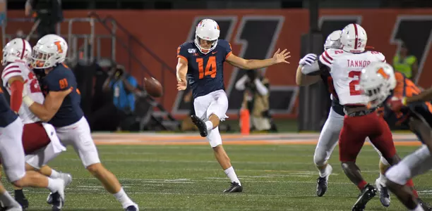 Blake Hayes - Illinois Football vs. Nebraska - 09/21/2019
