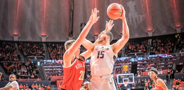Giorgi Bezhanishvili - Illinois Men's Basketball vs. Nebraska - 02/02/2019