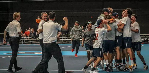 Men's Tennis Celebration vs. Penn State