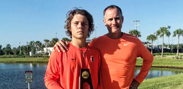 Aleks Kovacevic and HC Brad Dancer - NCAA Singles Semifinals