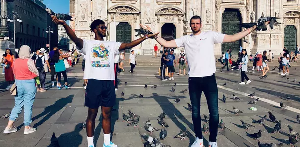 Kipper Nichols and Giorgi Bezhanishvili in Milan