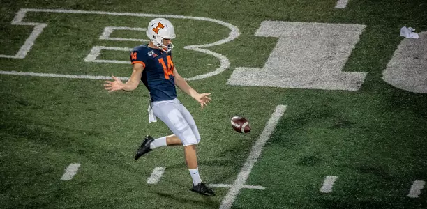 Illinois Fighting Illini punter Blake Hayes (14)Illinois Football vs. Nebraska in Champaign, IllinoisSeptember 21, 2019