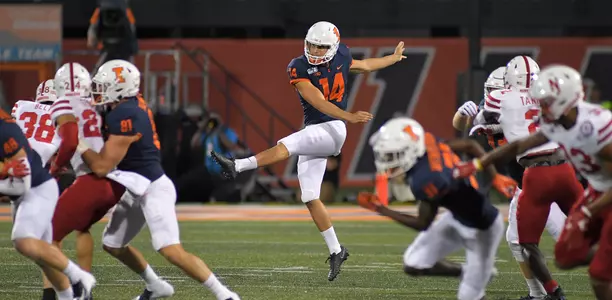 Blake Hayes - Illinois Football vs. Nebraska - 09/21/2019