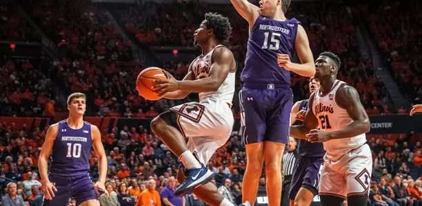 Andres Feliz (10)Illinois Men's Basketball vs. Northwestern in Champaign, Illinois.January 18, 2020Photo Credit: Brad Leeb / Illinois Athletics