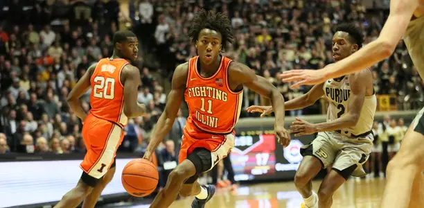 Ayo Dosumnu at Purdue Jan. 21, 2020