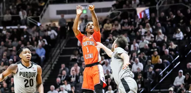 Trent Frazier (1)Illinois Men's Basketball vs. Purdue in West Lafayette, IND.January 21, 2020
