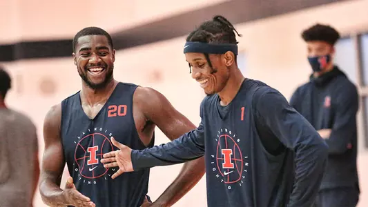 Damonte Williams, Trent Frazier - Illinois Men's Basketball First Practice 2020