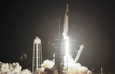 Nov 15, 2020; Cape Canaveral, FL, USA; A SpaceX Falcon 9 rocket lifts off from pad 39A at Kennedy Space. Center, FL Sunday, Nov. 15, 2020. The rocket is carrying NASA astronauts Michael Hopkins, Victor Glover, Shannon Walker and Japan Aerospace Exploration
Agency (JAXA) astronaut Soichi Noguchi to the International Space Station. Mandatory Credit: Craig Bailey/FLORIDA TODAY via USA TODAY NETWORK