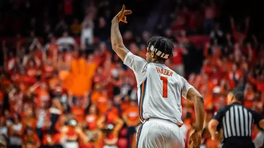 Trent Frazier (1)Illinois Men's Basketball vs. Iowa in Champaign, Illinois.March 08, 2020Photo Credit: Craig Pessman / Illinois Athletics