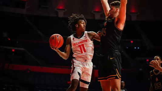 Ayo Dosunmu (11)Illinois Fighting Illini Men's Basketball vs. North Carolina A&T - 11/25/20