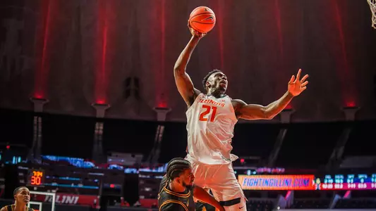 Kofi Cockburn (21)Illinois Fighting Illini Men's Basketball vs. North Carolina A&T - 11/25/20